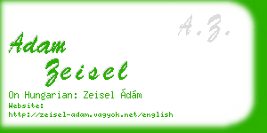 adam zeisel business card
