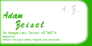 adam zeisel business card